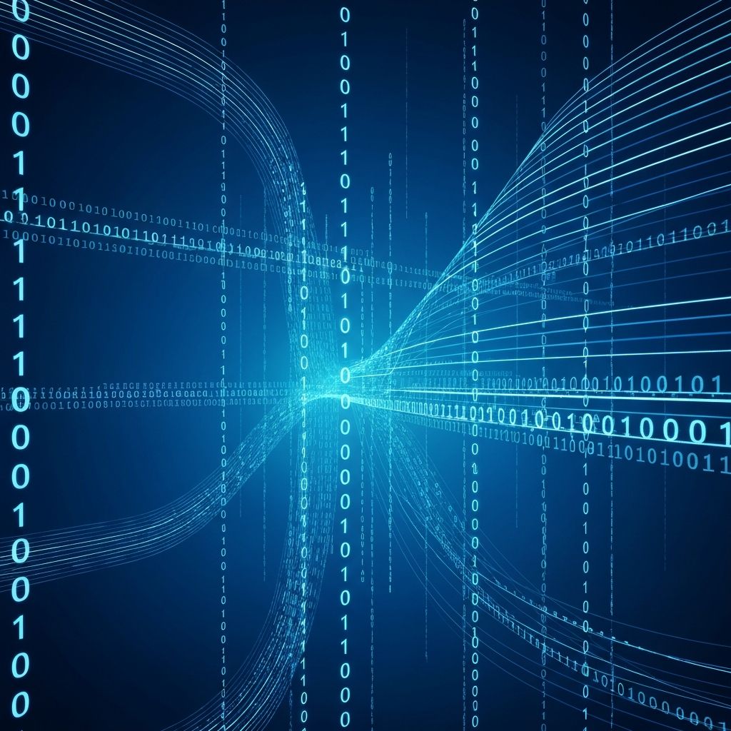 Digital data and technology concept representing cookies and tracking technology on websites